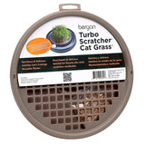 Bergan Turbo Cat Grass Brown 10" x 10" x 1"-Cat-Bergan-PetPhenom