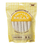 Better Belly Rawhide Chicken Liver Rolls - Small, 20 Count-Dog-Better Belly-PetPhenom