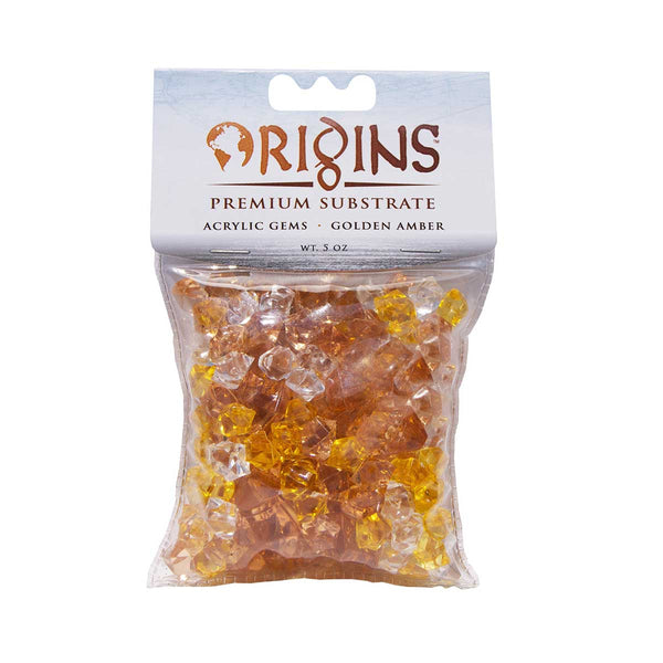 BioBubble Acrylic Gems 5 ounce bag Golden Amber-Small Pet-BioBubble-PetPhenom