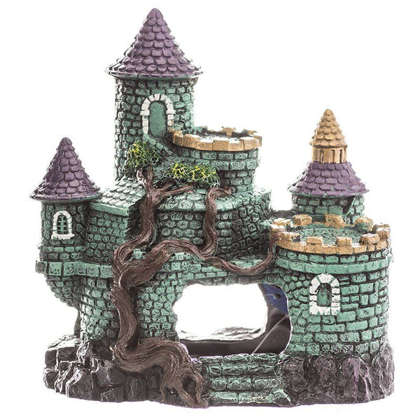 Blue Ribbon Exotic Environments Hobbit Castle Aquarium Ornament, 6.25"L x 5.5"W x 6.25"H-Fish-Blue Ribbon Pet Products-PetPhenom