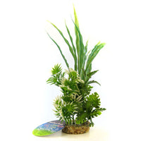 Blue Ribbon Fiesta Aqua Bush with Gravel Base - Green, 10" Tall-Fish-Blue Ribbon Pet Products-PetPhenom