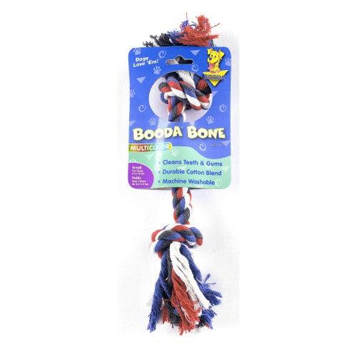 Booda 2-Knot Rope Bone Multi-Color Small-Dog-Booda-PetPhenom