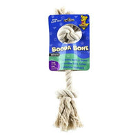 Booda 2-Knot Rope Bone White Small-Dog-Booda-PetPhenom