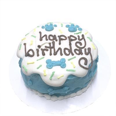 Bubba Rose Biscuit Co. Blue Sprinkles Cake (Personalized) - Perishable-Dog-Bubba Rose Biscuit Co.-PetPhenom