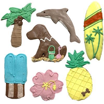 Bubba Rose Biscuit Co. Surf's Up Collection -Hibiscus (case of 8)-Dog-Bubba Rose Biscuit Co.-PetPhenom
