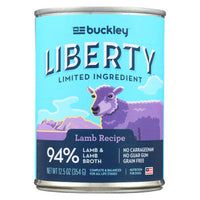 Buckley - Liberty We Food Lamb - Case of 12 - 12.5 OZ-Dog-Buckley-PetPhenom