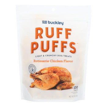 Buckley Pet Ruff Puffs Rotisserie Chicken - Case of 8 - 4 OZ-Dog-Buckley-PetPhenom