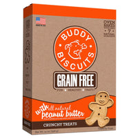 Buddy Biscuits Grain Free Oven Baked Crunchy Dog Treats Peanut Butter 14 ounces-Dog-Buddy Biscuits-PetPhenom
