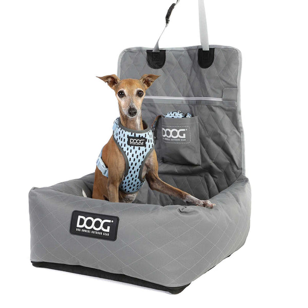 DOOG Pet Car Seat Grey 19.5" x 19.6" x 14"-Dog-DOOG-PetPhenom