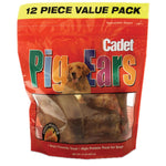 Cadet Natural Pig Ears 12 pack-Dog-Cadet-PetPhenom
