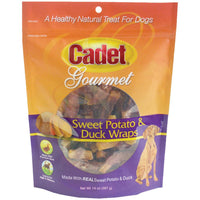 Cadet Premium Gourmet Duck and Sweet Potato Wraps Treats 14 ounces-Dog-Cadet-PetPhenom