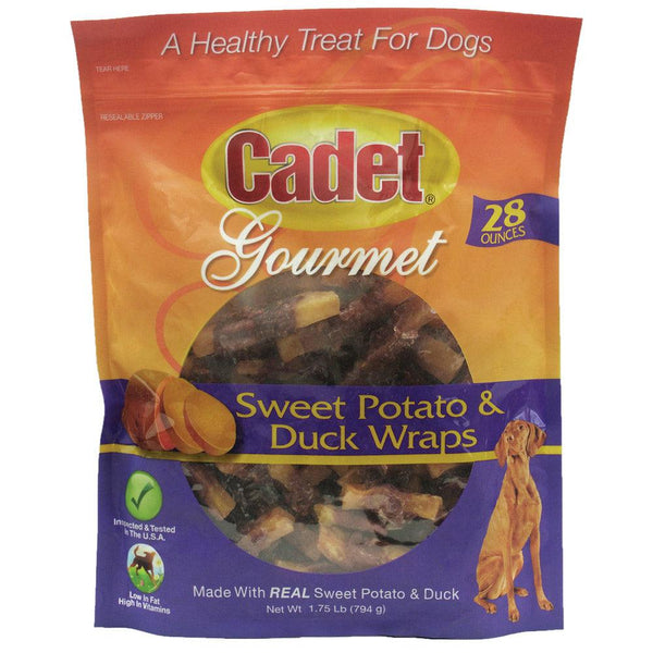 Cadet Premium Gourmet Duck and Sweet Potato Wraps Treats 28 ounces-Dog-Cadet-PetPhenom