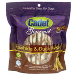 Cadet Premium Gourmet Rawhide and Duck Twists Treats 50 pack-Dog-Cadet-PetPhenom