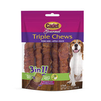 Cadet Triple Chew Treat Duck and Apple 6 pack-Dog-Cadet-PetPhenom