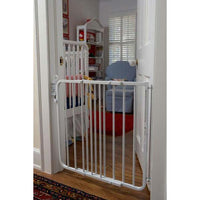 Cardinal Gates Auto Lock Hardware Mounted Dog Gate White 26.5" - 40.5" x 1.5" x 29.5"-Dog-Cardinal Gates-PetPhenom