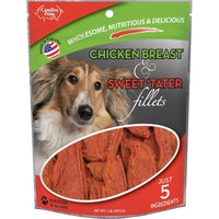 Carolina Prime Chicken and Sweet Tater Fillets, 1 lb-Dog-Carolina Prime-PetPhenom