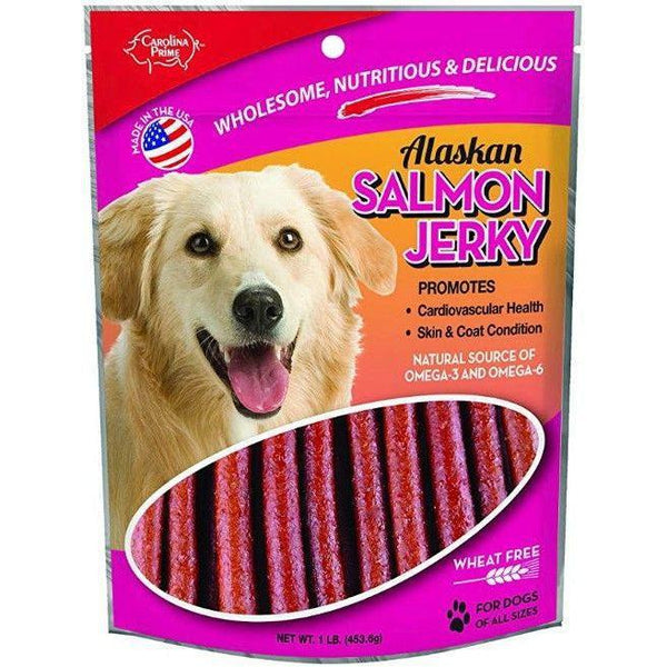 Carolina Prime Real Salmon Jerky Sticks, 1 lb-Dog-Carolina Prime-PetPhenom