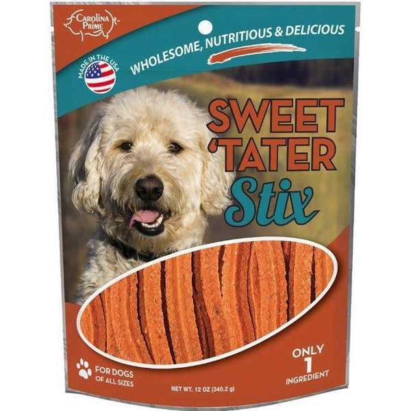 Carolina Prime Sweet Tater Stix, 12 oz-Dog-Carolina Prime-PetPhenom