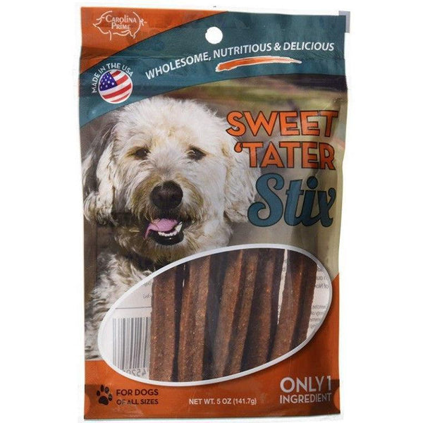 Carolina Prime Sweet Tater Stix Dog Treats, 5 oz-Dog-Carolina Prime-PetPhenom