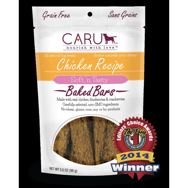 Caru Dog Natural Chicken Recipe Bars 3.5oz.-Dog-Caru-PetPhenom