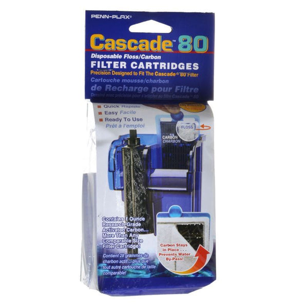 Cascade 80 Disposable Floss & Carbon Power Filter Cartridges, 3 Pack-Fish-Cascade-PetPhenom