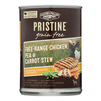 Castor & Pollux Wet Dog Food, Pristine Grain-Free Free-Range Chicken, Pea & Carrot Stew - Case of 12 - 12.7 OZ-Dog-Castor And Pollux-PetPhenom