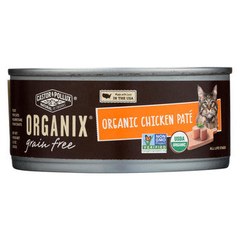 Castor and Pollux Organic Cat Food - Chicken Pate - Case of 24 - 5.5 oz.-Cat-Castor & Pollux-PetPhenom