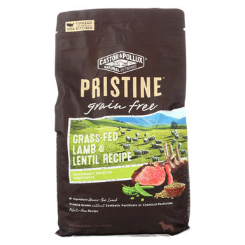 Castor and Pollux - Pristine Grain Free Dry Dog Food - Lamb and Lentil - Case of 5 - 4 lb.-Dog-Castor And Pollux-PetPhenom