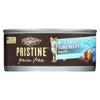 Castor and Pollux - Pristine Grain Free Wet Cat Food - Wild-Caught Tuna Recipe - Case of 24 - 5.5 oz.-Cat-Castor And Pollux-PetPhenom