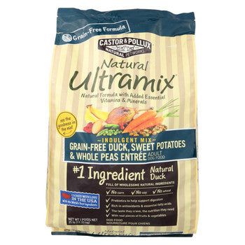 Castor and Pollux Ultra mix Dog Food - Duck Sweet Potatoes and Whole Peas - 25 lb.-Dog-Castor And Pollux-PetPhenom