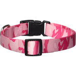 Casual Canine Camo Collar - 10"-16" Collar - Pink Camo