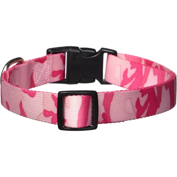 Casual Canine Camo Collar - 10"-16" Collar - Pink Camo