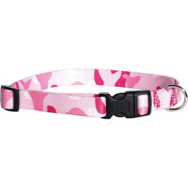 Casual Canine Camo Collar - 14"-20" Collar - Pink Camo