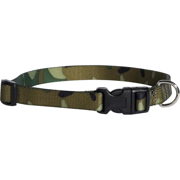 Casual Canine Camo Collar - 18"-26" Collar - Green Camo