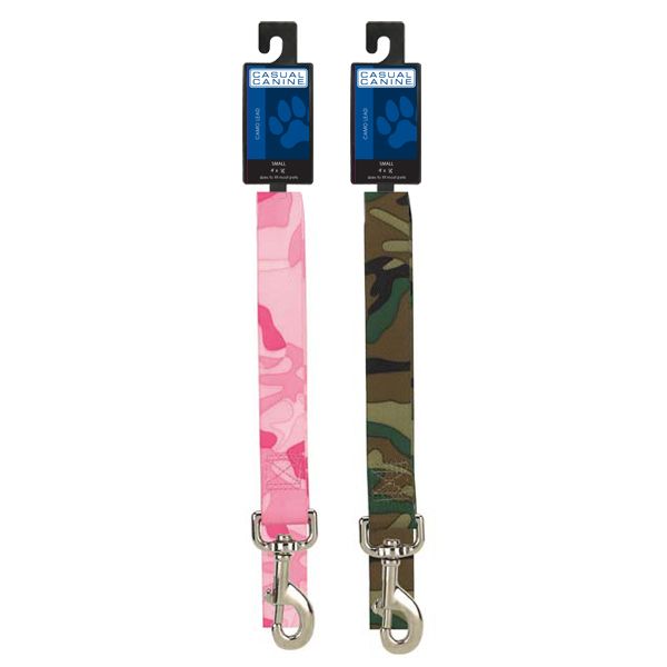 Casual Canine Camo Collar and Leads - 4' X 5/8" Ld - Pink Camo-Dog-Casual Canine-PetPhenom