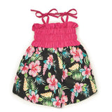Casual Canine Hawaiian Breeze Sundress - Small/Medium - Black/Pink-Dog-Casual Canine-PetPhenom