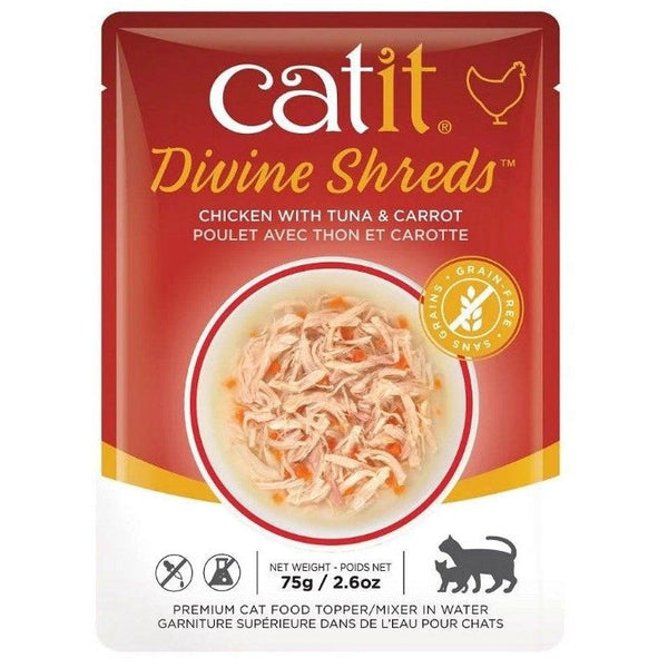 Catit Divine Shreds Chicken with Tuna and Carrot, 2.65 oz-Cat-CatIt-PetPhenom