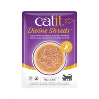 Catit Divine Shreds Tuna with Shirasu and Sweet Potato, 2.65 oz-Cat-CatIt-PetPhenom