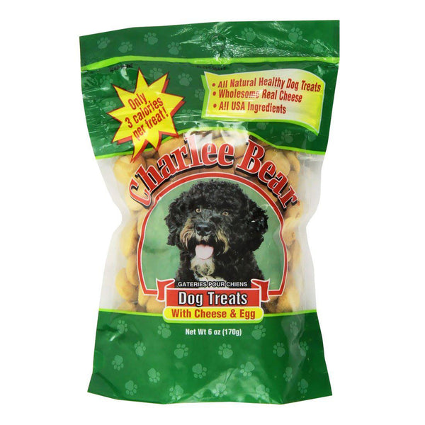 Charlee Bear Dog Treat Cheese and Egg 6oz-Dog-Charlee Bear-PetPhenom