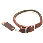 Circle T Latigo Leather Round Collar, 20" Long x 3/4" Wide-Dog-Circle T Leather-PetPhenom