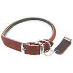 Circle T Latigo Leather Round Collar, 22" Long x 1" Wide-Dog-Circle T Leather-PetPhenom