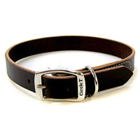 Circle T Latigo Leather Town Collar, 22" Long x 1" Wide-Dog-Circle T Leather-PetPhenom