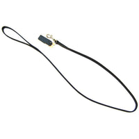 Circle T Leather Lead - 4' Long - Black, 4' Long x 3/8" Wide-Dog-Circle T Leather-PetPhenom