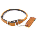 Circle T Leather Round Collar - Tan, 16" Neck-Dog-Circle T Leather-PetPhenom