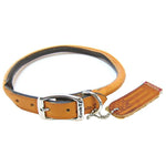 Circle T Leather Round Collar - Tan, 18" Neck-Dog-Circle T Leather-PetPhenom