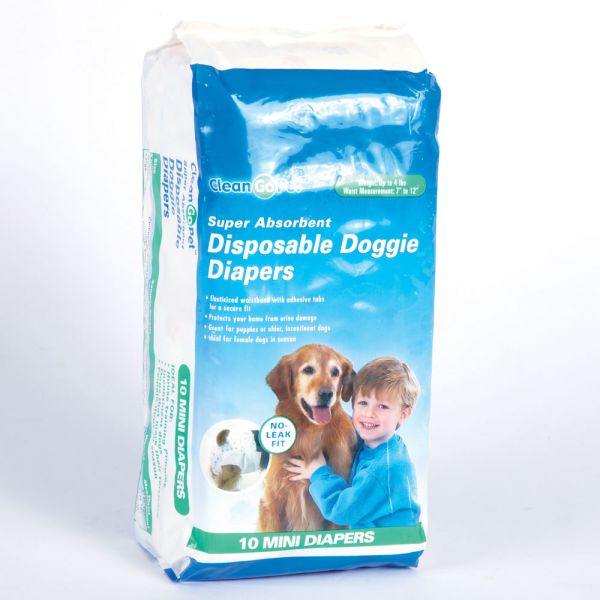 Clean Go Pet Disposable Doggie Diapers -Mini-Dog-Boss Pet/PetEdge-PetPhenom