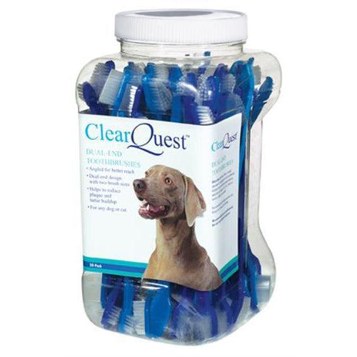 Clear Quest Dual-End Brush (50-Pack Canister)-Dog-Clr Quest-PetPhenom