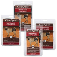 Clear Quest Washable Cover-Ups - 2 per pack, Black & Pink -Large-Dog-Clr Quest-PetPhenom