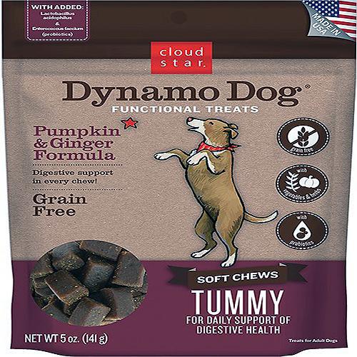 Cloud Star Dynamo Dog Tummy Soft Chews Pumpkin & Ginger Formula Dog Treats, 14-oz. bag-Dog-Cloud Star-PetPhenom
