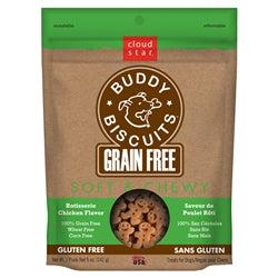 Cloud Star Grain-Free Soft & Chewy Buddy Biscuits with Rotisserie Chicken Dog Treats, 5-oz. bag-Dog-Cloud Star-PetPhenom